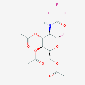 B1140012 2-Trifluroacetamido-3,4,6-tri-O-acetyl-2-deoxy-beta-D-glucopyranosyl Fluoride CAS No. 137686-91-0