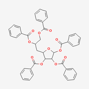 molecular formula C₄₁H₃₂O₁₁ B1140013 D-半乳呋喃糖，五苯甲酸酯 CAS No. 138811-45-7