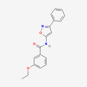 molecular formula C18H16N2O3 B11400139 3-ethoxy-N-(3-phenyl-1,2-oxazol-5-yl)benzamide 