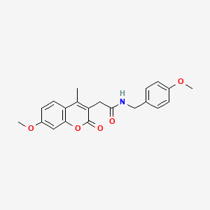 N-(4-methoxybenzyl)-2-(7-methoxy-4-methyl-2-oxo-2H-chromen-3-yl)acetamide