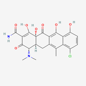 molecular formula C22H21ClN2O7  xHCl (lot specific) B1140021 无水盐环四环素 CAS No. 4497-08-9