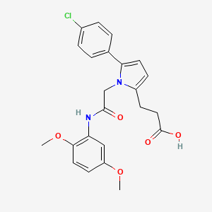 3-[5-(4-chlorophenyl)-1-{2-[(2,5-dimethoxyphenyl)amino]-2-oxoethyl}-1H-pyrrol-2-yl]propanoic acid