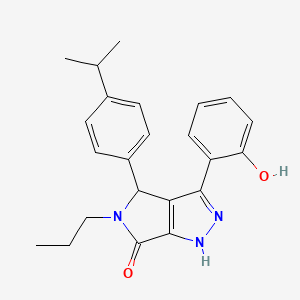 3-(2-hydroxyphenyl)-4-[4-(propan-2-yl)phenyl]-5-propyl-4,5-dihydropyrrolo[3,4-c]pyrazol-6(1H)-one