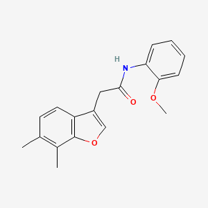 2-(6,7-dimethyl-1-benzofuran-3-yl)-N-(2-methoxyphenyl)acetamide