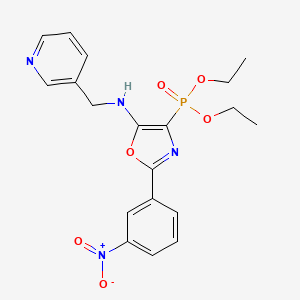 Diethyl [2-(3-nitrophenyl)-5-{[(pyridin-3-YL)methyl]amino}-1,3-oxazol-4-YL]phosphonate