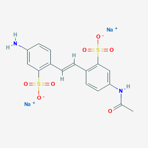 B1140026 Disodium;2-[(E)-2-(4-acetamido-2-sulfonatophenyl)ethenyl]-5-aminobenzenesulfonate CAS No. 78211-74-2