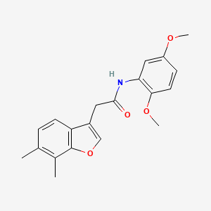 N-(2,5-dimethoxyphenyl)-2-(6,7-dimethyl-1-benzofuran-3-yl)acetamide