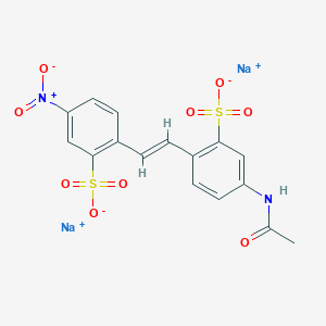 molecular formula C₁₆H₁₂N₂Na₂O₉S₂ B1140027 二钠；5-乙酰氨基-2-[(E)-2-(4-硝基-2-磺酸苯基)乙烯基]苯磺酸盐 CAS No. 78211-77-5