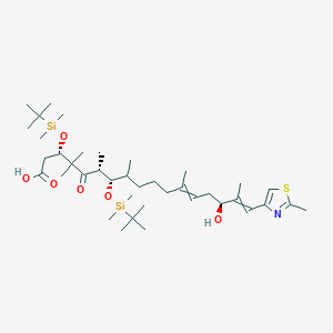 molecular formula C₃₉H₇₁NO₆SSi₂ B1140033 (3S,6R,7S,12Z,15S,16E)-3,7-双-{[叔丁基(二甲基)甲硅烷基]氧基}-15-羟基-4,4,6,8,12,16-六甲基-17-(2-甲基-1,3-噻唑-4-基)-5-氧代十七碳-12,16-二烯酸 CAS No. 193146-26-8