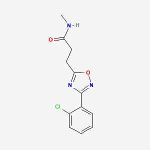 3-[3-(2-chlorophenyl)-1,2,4-oxadiazol-5-yl]-N-methylpropanamide