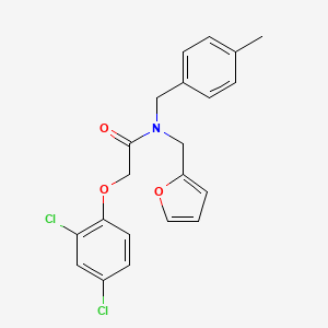 2-(2,4-dichlorophenoxy)-N-(furan-2-ylmethyl)-N-(4-methylbenzyl)acetamide