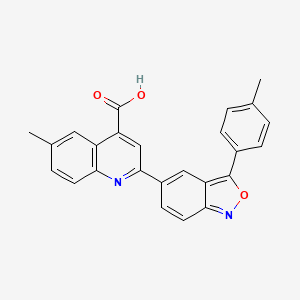 6-Methyl-2-[3-(4-methylphenyl)-2,1-benzoxazol-5-yl]quinoline-4-carboxylic acid