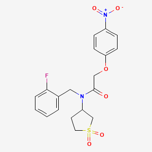 N-(1,1-dioxidotetrahydrothiophen-3-yl)-N-(2-fluorobenzyl)-2-(4-nitrophenoxy)acetamide