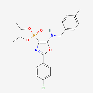 Diethyl [2-(4-chlorophenyl)-5-{[(4-methylphenyl)methyl]amino}-1,3-oxazol-4-YL]phosphonate