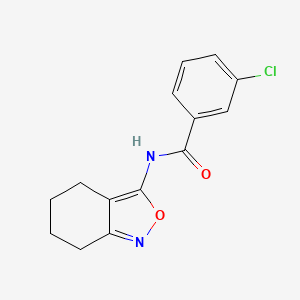 3-chloro-N-(4,5,6,7-tetrahydro-2,1-benzoxazol-3-yl)benzamide