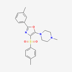 1-Methyl-4-{2-(3-methylphenyl)-4-[(4-methylphenyl)sulfonyl]-1,3-oxazol-5-yl}piperazine