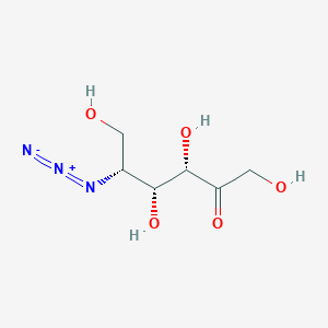 molecular formula C₆H₁₁N₃O₅ B1140056 (3S,4R,5R)-5-azido-1,3,4,6-tetrahydroxyhexan-2-one CAS No. 94801-02-2