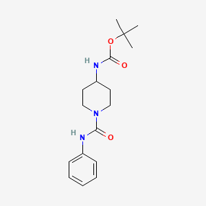 tert-butyl N-[1-(phenylcarbamoyl)piperidin-4-yl]carbamate