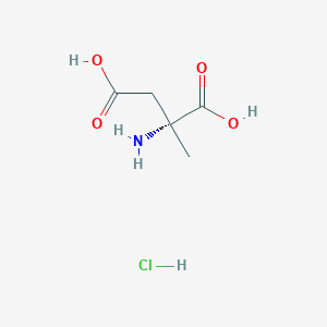 molecular formula C₅H₁₀ClNO₄ B1140062 (R)-(-)-2-Amino-2-methylbutanedioic Acid Hydrochloride Salt CAS No. 143282-42-2