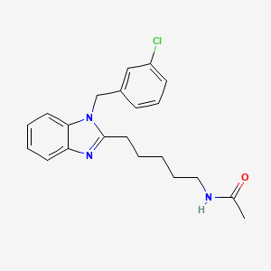 N-{5-[1-(3-chlorobenzyl)-1H-benzimidazol-2-yl]pentyl}acetamide