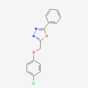 2-[(4-Chlorophenoxy)methyl]-5-phenyl-1,3,4-oxadiazole