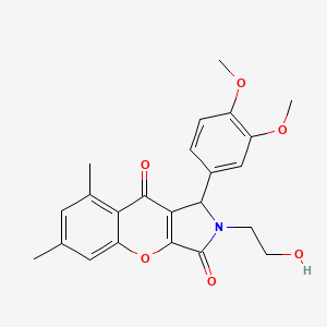 1-(3,4-Dimethoxyphenyl)-2-(2-hydroxyethyl)-6,8-dimethyl-1,2-dihydrochromeno[2,3-c]pyrrole-3,9-dione