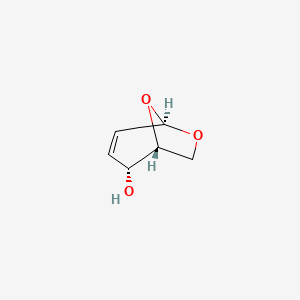 molecular formula C₆H₈O₃ B1140066 1,6-Anhydro-2,3-dideoxy-b-D-threo-hex-2-enopyranose CAS No. 52630-81-6
