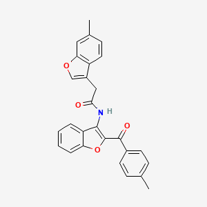 2-(6-methyl-1-benzofuran-3-yl)-N-[2-(4-methylbenzoyl)-1-benzofuran-3-yl]acetamide