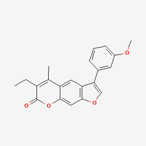 6-ethyl-3-(3-methoxyphenyl)-5-methyl-7H-furo[3,2-g]chromen-7-one