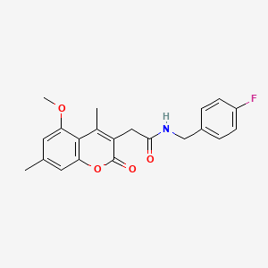 N-(4-fluorobenzyl)-2-(5-methoxy-4,7-dimethyl-2-oxo-2H-chromen-3-yl)acetamide