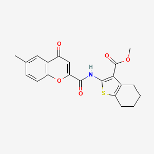 methyl 2-{[(6-methyl-4-oxo-4H-chromen-2-yl)carbonyl]amino}-4,5,6,7-tetrahydro-1-benzothiophene-3-carboxylate