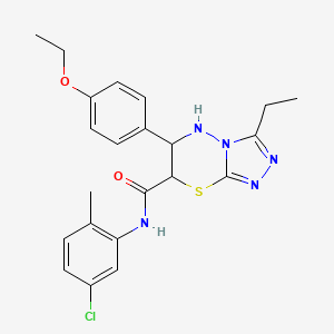 N-(5-chloro-2-methylphenyl)-6-(4-ethoxyphenyl)-3-ethyl-6,7-dihydro-5H-[1,2,4]triazolo[3,4-b][1,3,4]thiadiazine-7-carboxamide