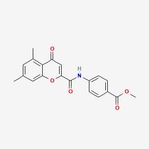 methyl 4-{[(5,7-dimethyl-4-oxo-4H-chromen-2-yl)carbonyl]amino}benzoate