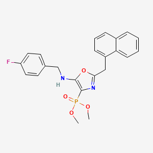 Dimethyl {5-[(4-fluorobenzyl)amino]-2-(naphthalen-1-ylmethyl)-1,3-oxazol-4-yl}phosphonate