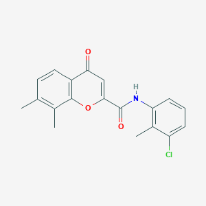 N-(3-chloro-2-methylphenyl)-7,8-dimethyl-4-oxo-4H-chromene-2-carboxamide