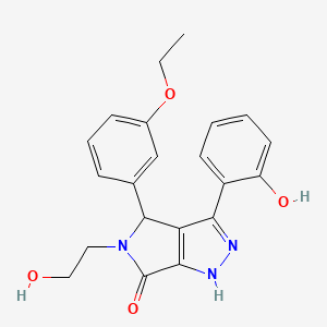 4-(3-ethoxyphenyl)-5-(2-hydroxyethyl)-3-(2-hydroxyphenyl)-4,5-dihydropyrrolo[3,4-c]pyrazol-6(1H)-one