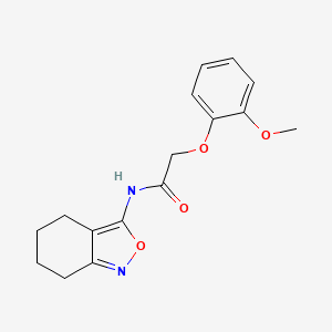 2-(2-methoxyphenoxy)-N-(4,5,6,7-tetrahydro-2,1-benzoxazol-3-yl)acetamide