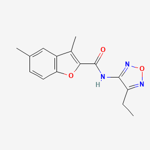 N-(4-ethyl-1,2,5-oxadiazol-3-yl)-3,5-dimethyl-1-benzofuran-2-carboxamide