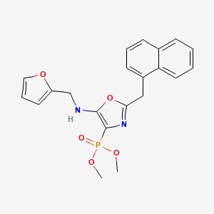 Dimethyl {5-[(furan-2-ylmethyl)amino]-2-(naphthalen-1-ylmethyl)-1,3-oxazol-4-yl}phosphonate