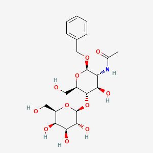molecular formula C₂₁H₃₁NO₁₁ B1140099 苄基 2-乙酰氨基-2-脱氧-4-O-(β-D-半乳吡喃糖基)-β-D-葡萄糖吡喃糖苷 CAS No. 53167-38-7