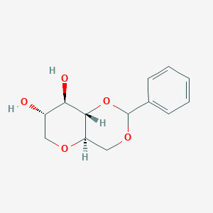 molecular formula C₁₃H₁₆O₅ B1140100 1,5-二氢-4,6-O-亚苄基-D-葡萄糖醇 CAS No. 65190-39-8