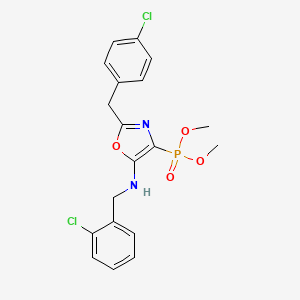 Dimethyl {2-(4-chlorobenzyl)-5-[(2-chlorobenzyl)amino]-1,3-oxazol-4-yl}phosphonate