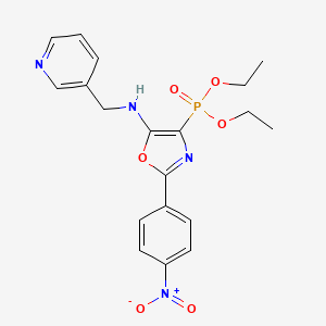 Diethyl [2-(4-nitrophenyl)-5-{[(pyridin-3-YL)methyl]amino}-1,3-oxazol-4-YL]phosphonate