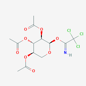 molecular formula C₁₃H₁₆Cl₃NO₈ B1140103 2,3,4-Tri-O-acetyl-a-D-xylopyranosyl trichloroacetimidate CAS No. 128376-91-0