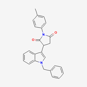 3-(1-benzyl-1H-indol-3-yl)-1-(4-methylphenyl)pyrrolidine-2,5-dione