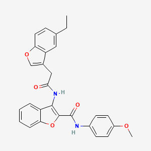 3-{[(5-ethyl-1-benzofuran-3-yl)acetyl]amino}-N-(4-methoxyphenyl)-1-benzofuran-2-carboxamide