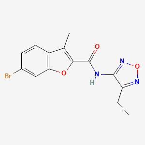 6-bromo-N-(4-ethyl-1,2,5-oxadiazol-3-yl)-3-methyl-1-benzofuran-2-carboxamide