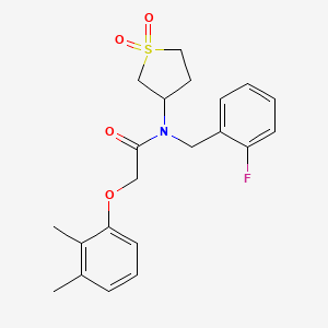 2-(2,3-dimethylphenoxy)-N-(1,1-dioxidotetrahydrothiophen-3-yl)-N-(2-fluorobenzyl)acetamide