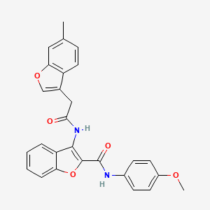 N-(4-methoxyphenyl)-3-{[(6-methyl-1-benzofuran-3-yl)acetyl]amino}-1-benzofuran-2-carboxamide