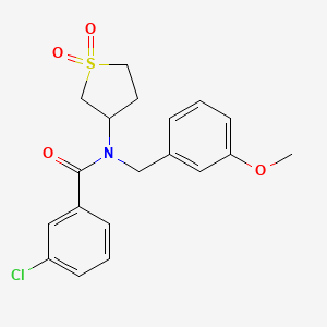 3-chloro-N-(1,1-dioxidotetrahydrothiophen-3-yl)-N-(3-methoxybenzyl)benzamide